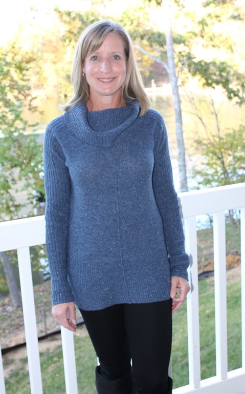 November 2016 Stitch Fix Review - RD Style Woods Cowl Neck Pullover - virginiasweetpea.com