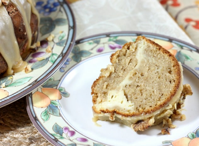 Apple-Spice Bundt Cake with Caramel Frosting