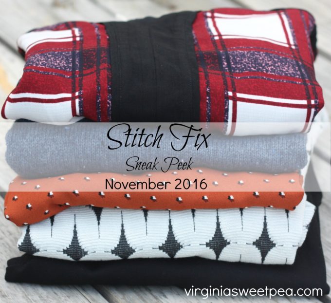 Stitch Fix - November 2016 - Sneak Peak