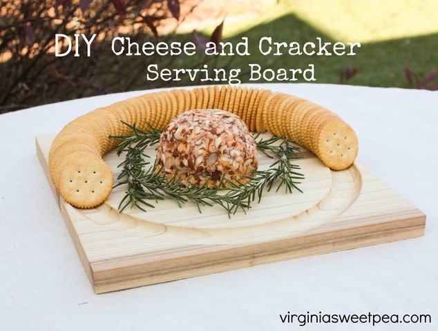 DIY Cheese and Crackers Serving Board - Learn how to make your own with this step-by-step tutorial. virginiasweetpea.com