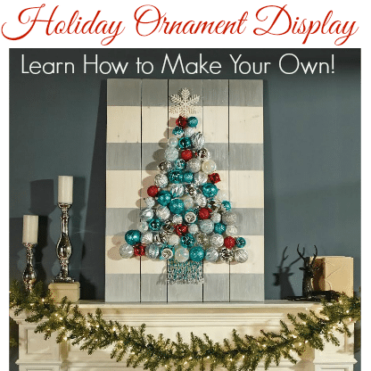 Learn how to make a Holiday Ornament Display at Home Depot!