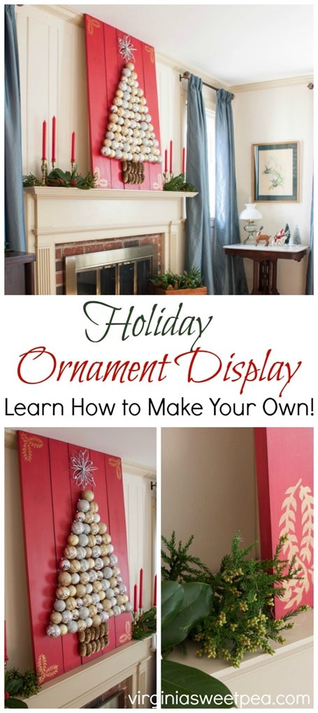 Learn How to Make a Holiday Ornament Display - virginiasweetpea.com