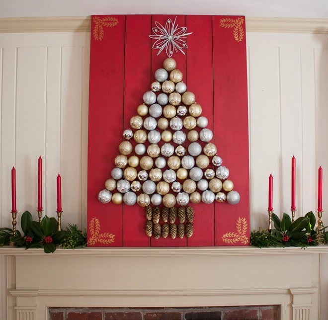 Learn How to Make a Holiday Ornament Display - virginiasweetpea.com