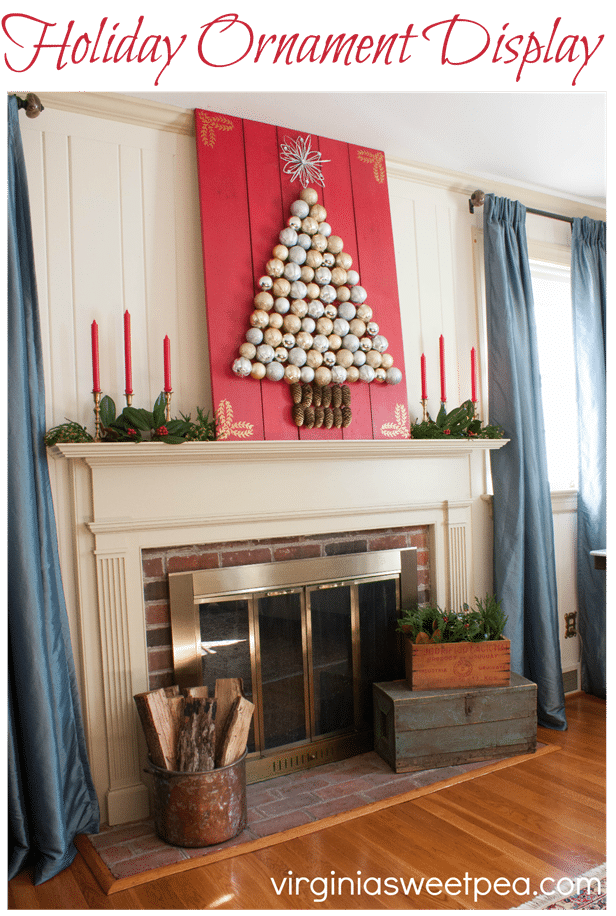 Learn How to Make a Holiday Ornament Display - virginiasweetpea.com