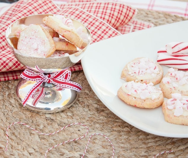 Peppermint Cookies with White Chocolate - This cookie is the perfect addition to your Christmas cookie tray! Get the recipe at virginiasweetpea.com.