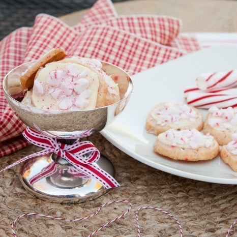 Peppermint Cookies with White Chocolate