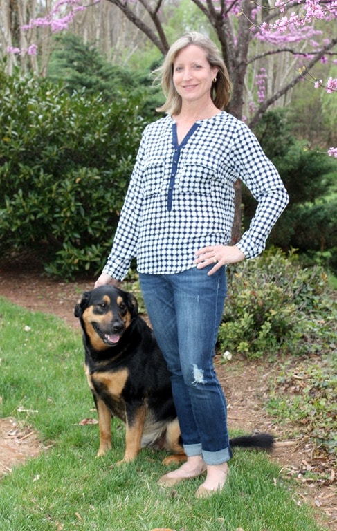 April 2016 Stitch Fix - 41Hawthorne Quay Henley Blouse - virginiasweetpea.com