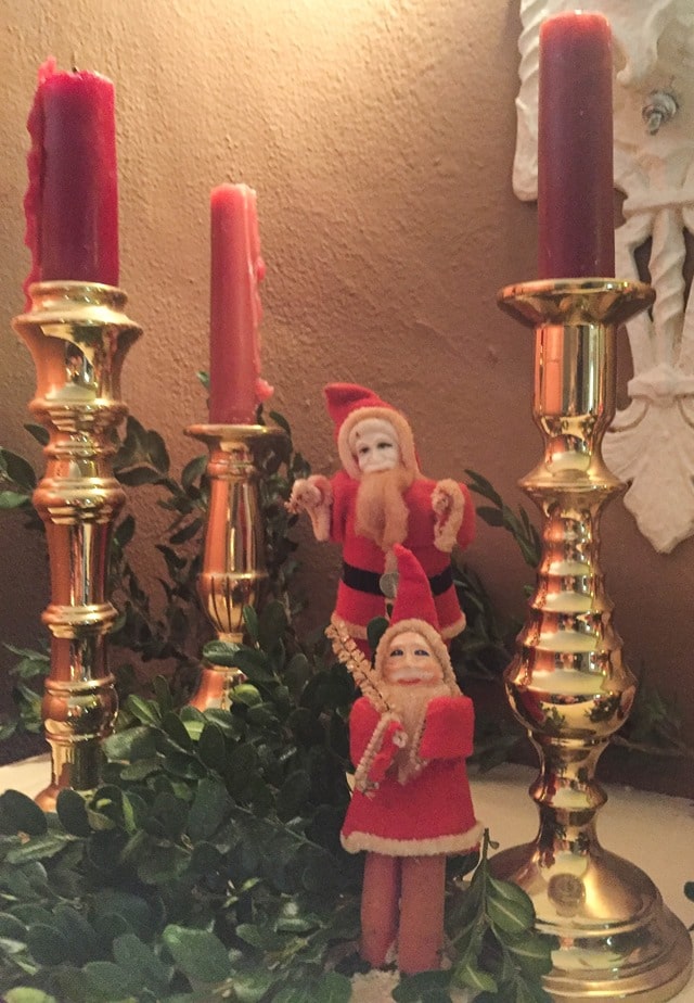 Christmas Home Tour in Waynesboro, VA - Antique Santa Collection