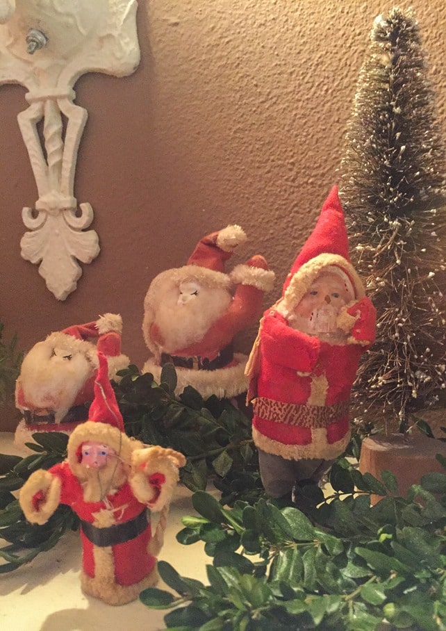 Christmas Home Tour in Waynesboro, VA - Antique Santa Collection