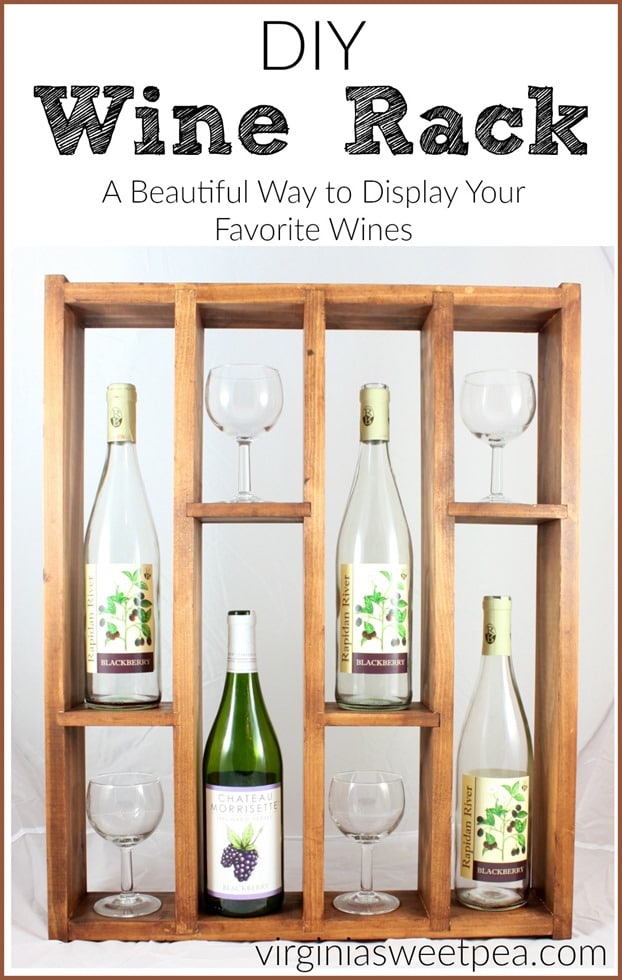 DIY Wine Rack - A Beautiful Way to Display Your Favorite Wines - virginiasweetpea.com