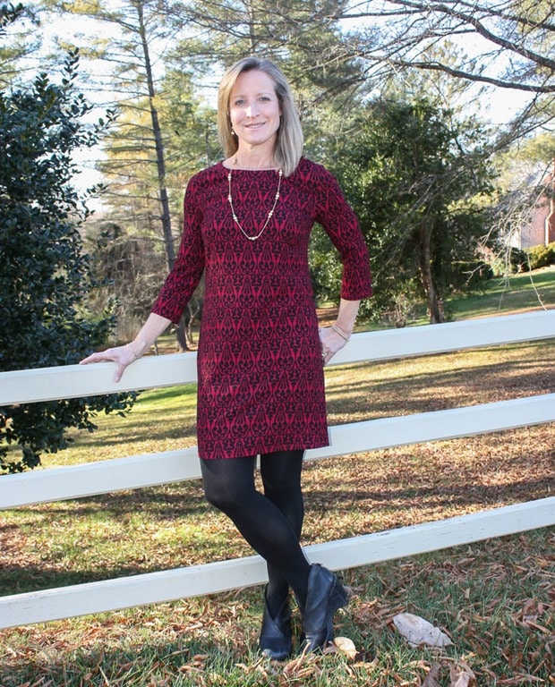 Stitch Fix Review January 2017 | Skies are Blue Gisela Textured Knit Dress | virginiasweetpea.com