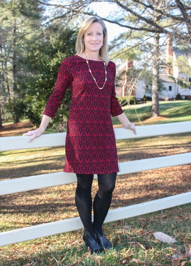 Stitch Fix Review January 2017 | Skies are Blue Gisela Textured Knit Dress | virginiasweetpea.com