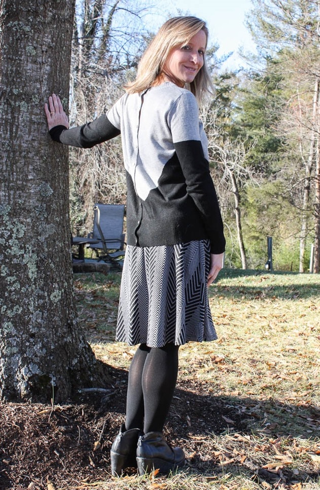 Stitch Fix Review January 2017 | Gilli Patricia Sweater Knit Swing Skirt | virginiasweetpea.com