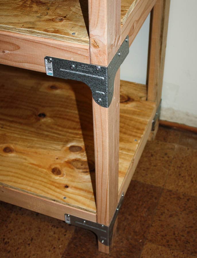 Simpson Strong-Tie Connectors Used to Build a Shelf