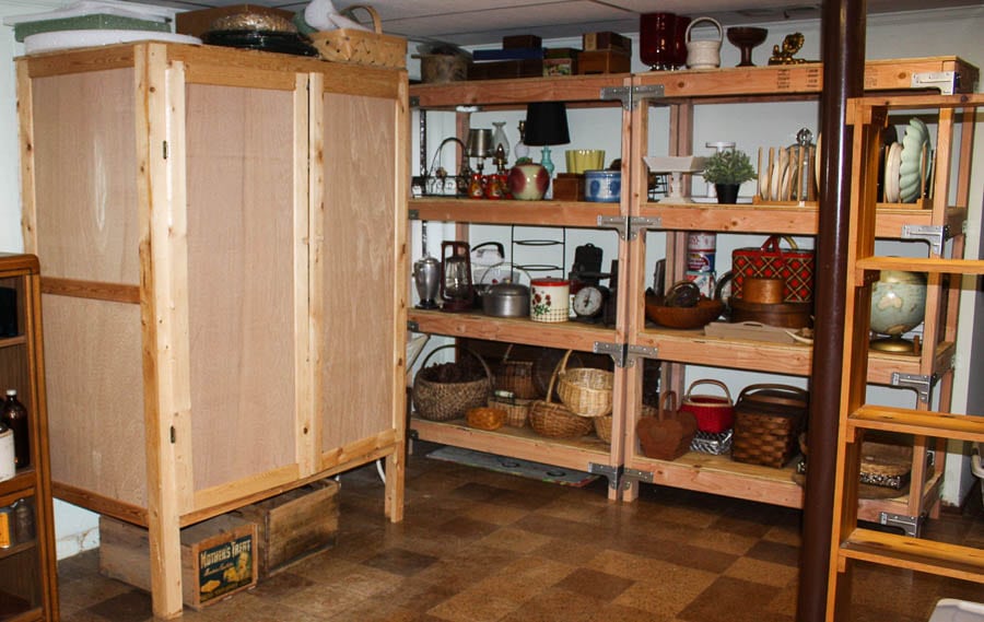 DIY Storage Shelves with 2x4s and Plywood - The Handyman's Daughter