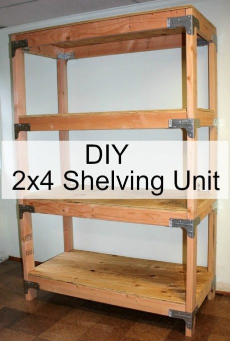DIY 2x4 Shelving Unit - Sweet Pea