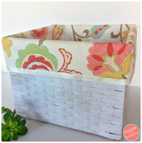 DIY No Sew Basket Liners