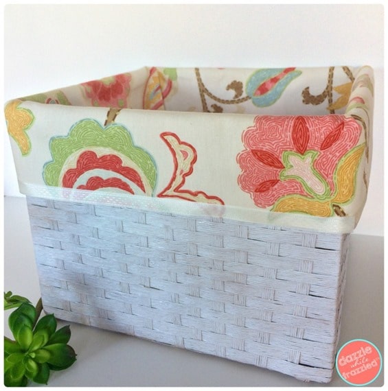 DIY No Sew Basket Liners