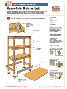 Simpson Strong Tie Shelving Unit Plans