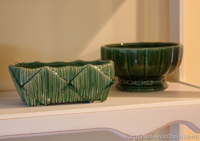 Vintage Green Pottery 