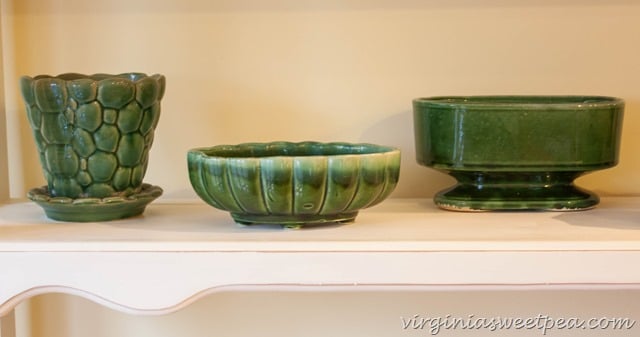 Vintage Green Pottery 