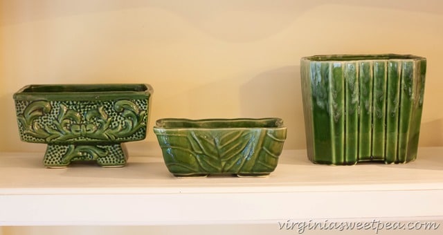 Vintage Green Pottery 