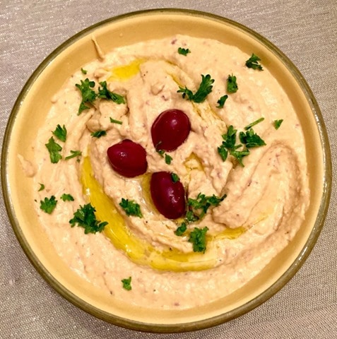 artichoke hummus dip