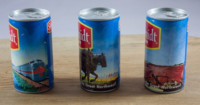 Schmidt Beer Cans from the 1970's