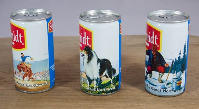 Schmidt Beer Cans from the 1970's