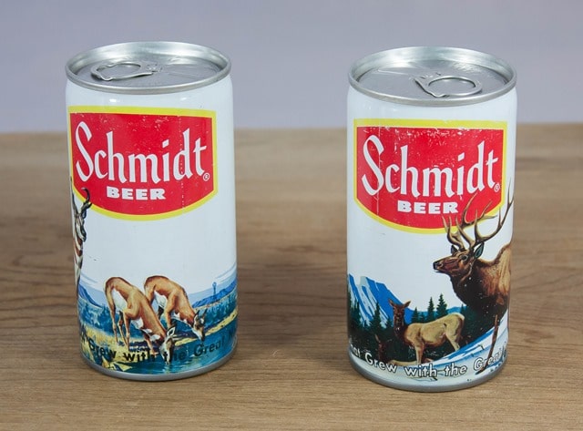 Schmidt Beer Cans from the 1970's