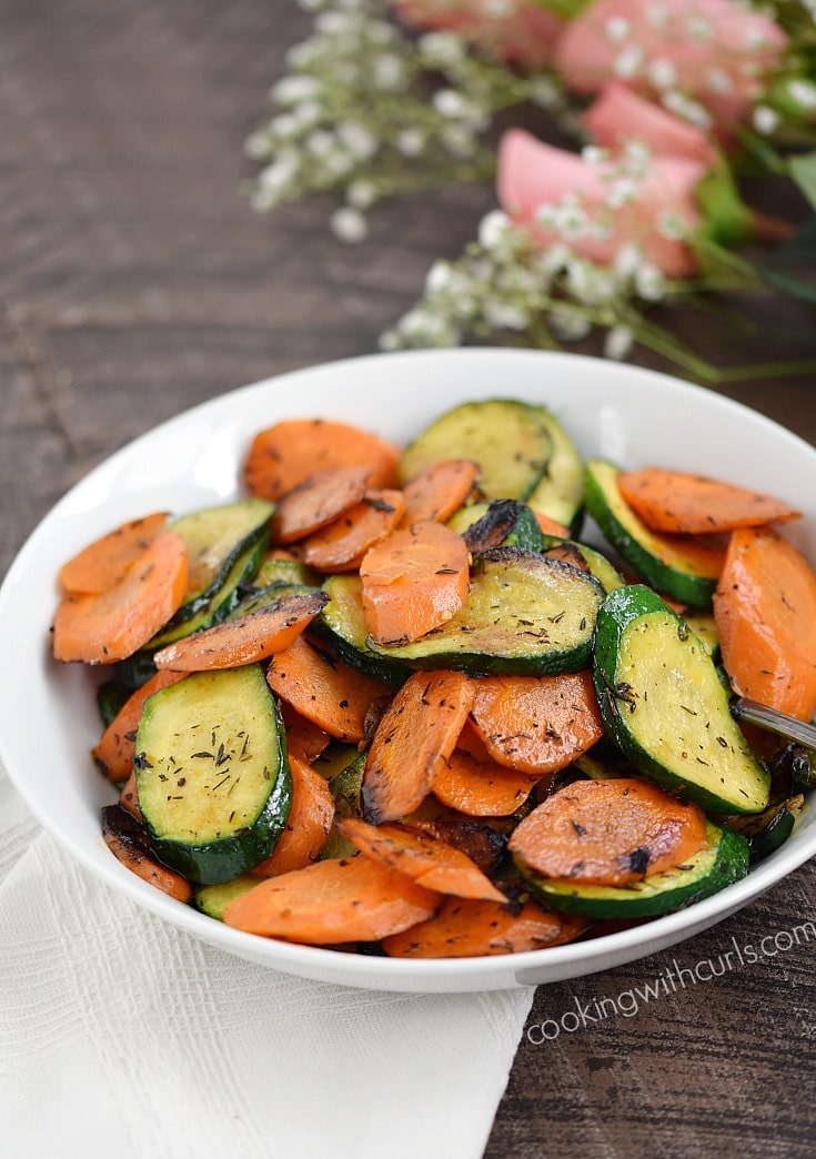 Sutted Zucchini and Carrots