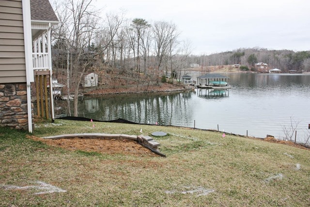 Building a Patio and Walkway at Smith Mountain Lake - Before