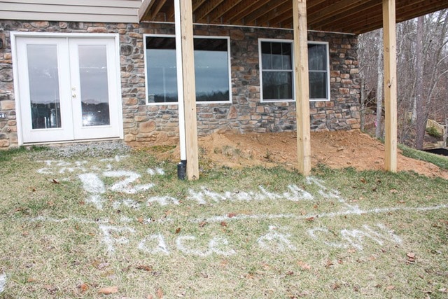 Building a Patio and Walkway at Smith Mountain Lake - Before