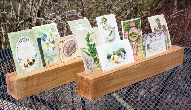 DIY Wood Card Display and Holder - Learn how to make your own! virginiasweetpea.com