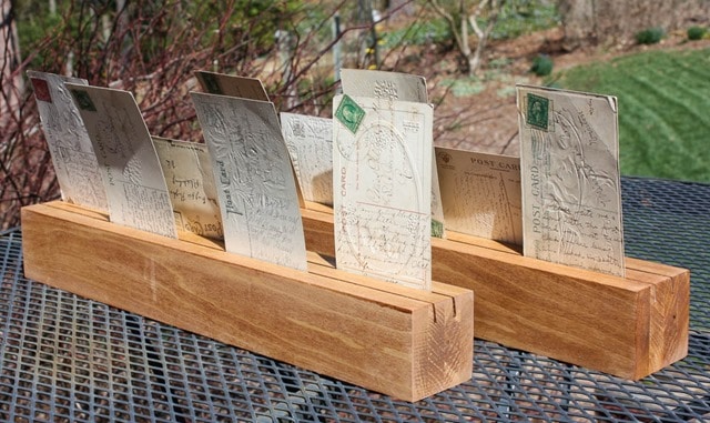 DIY Wood Card Display and Holder - Learn how to make your own! virginiasweetpea.com