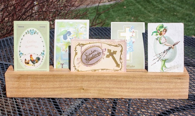 DIY Wood Card Display and Holder - Sweet Pea