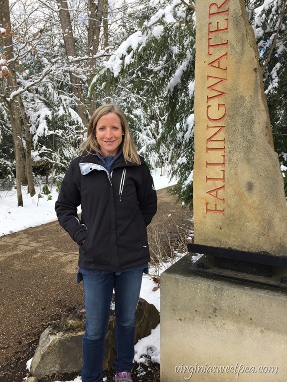 Entrance to Fallingwater - a Frank Lloyd Wright home in PA