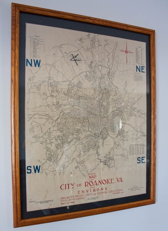 1949 City of Roanoke, VA Map