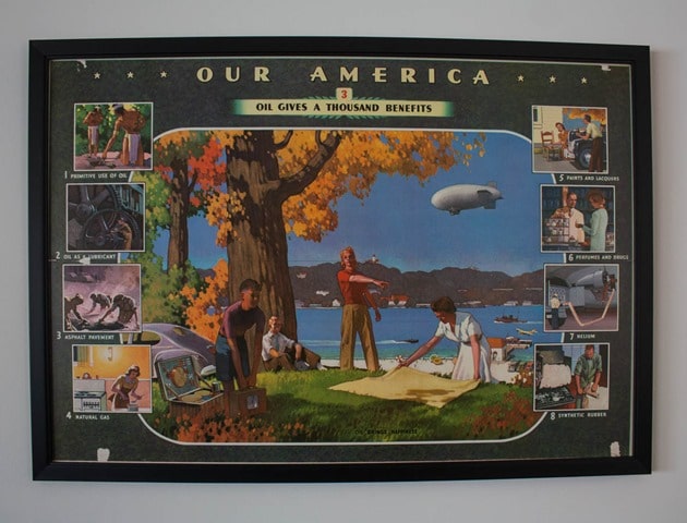 Our America Oil Gives a Thousand Benefits 1943 Coca Cola Poster