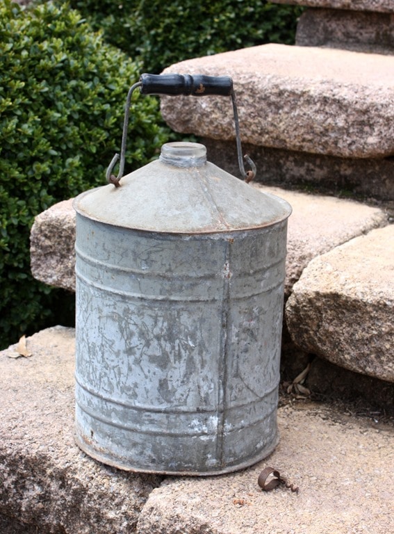 Vintage Gas or Oil Can - Lined with Glass