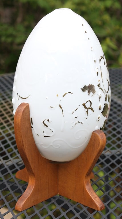 "Easter Greetings" Vintage China Egg - virginiasweetpea.com
