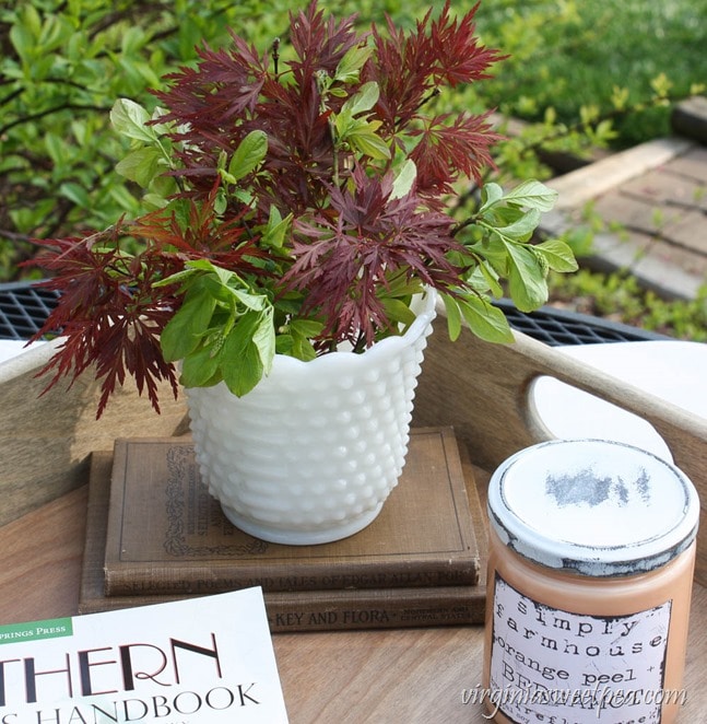 DIY Farmhouse Style Tray - Learn how to make your own with a step-by-step tutorial. virginiasweetpea.com