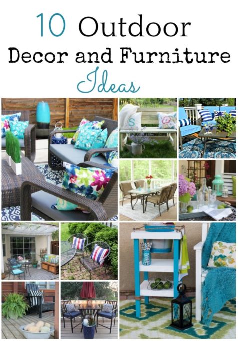 10 Outdoor and Decor Furniture Ideas - These projects will give you great ideas for your own outdoor space. virginiasweetpea.com