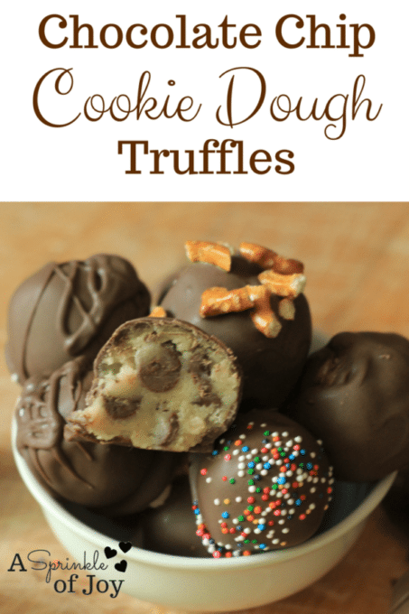 Chocolate Chip Cookie Dough Truffles