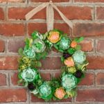 DIY Faux Succulent Wreath made with Paper
