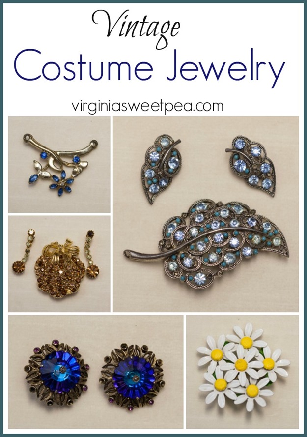 Vintage Costume Jewelry - See a collections of costume jewelry from the 1930's to the 1970's. virginiasweetpea.com