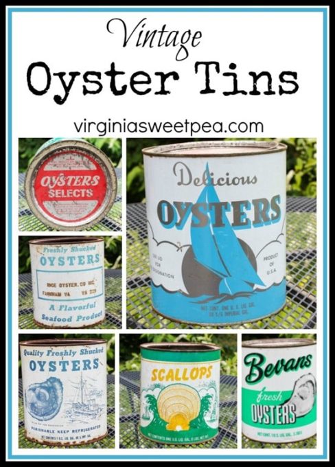 Vintage Oyster Can Collection - virginiasweetpea.com