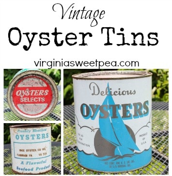 Vintage Oyster Cans