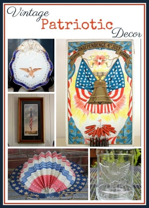 Vintage Patriotic Decor - A collection of Americana, some of which is over 100 years old. virginiasweetpea.com