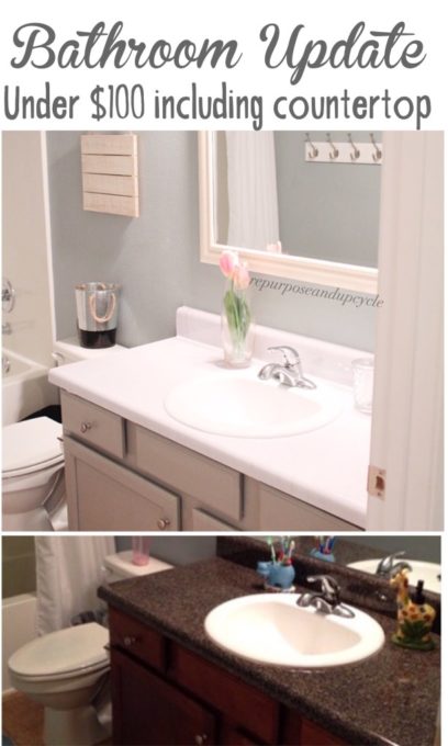 How to Update a Bathroom for Under $100